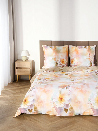 Постельное белье семейное, простыня 215х240 см, 2 наволочки 70х70 см, 2 пододеяльника 145х215 см, Silvano, поплин, Вонто