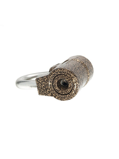 Замок навесной Зенит, ВС4А, БП-00011562, блистер, дисковый, бронза, 54 мм, 3 ключа