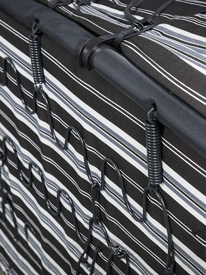 Раскладушка 194х79х38.5 см, 100 кг, Отдых, с4/17/с4/70, полумягкая, сталь, пружинная змейка, матрас в комплекте, поролон