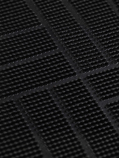 Коврик придверный, 40х60 см, прямоугольный, ПВХ, латексная пропитка, черный, Паркет, 92256