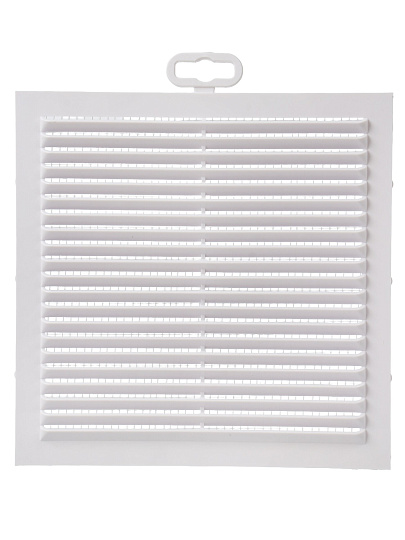 Решетка вентиляционная пластик, 190х190 мм, с сеткой, Viento, 1919В