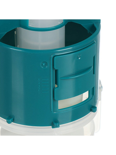 Арматура для бачка унитаза боковая, 1/2&quot;, кнопочная, белая, Инкоэр, СБкпм-Бм-Б-В Р