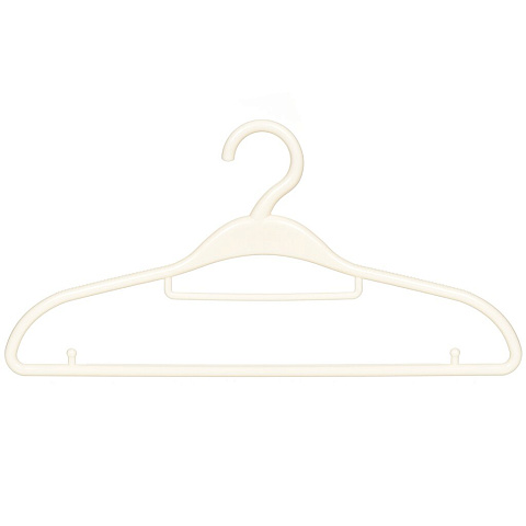 Вешалка-плечики для одежды, 41 см, пластик, белая, Y3-717