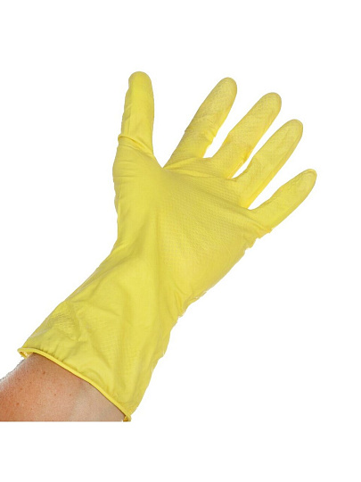 Перчатки хозяйственные латекс, размер M, Eurohouse, Household Gloves/Gward Iris/Libry
