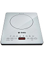 Плита индукционная Delta, D-302N, 2000 Вт, 1 конфорка, стеклокерамика, сенсорная, переключатель сенсорный, 8 программ, белая