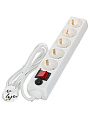 Сетевой фильтр 5 гнезд, 1.5 м, 3х1 мм², 16 А, белый, General Lighting Systems, 471000