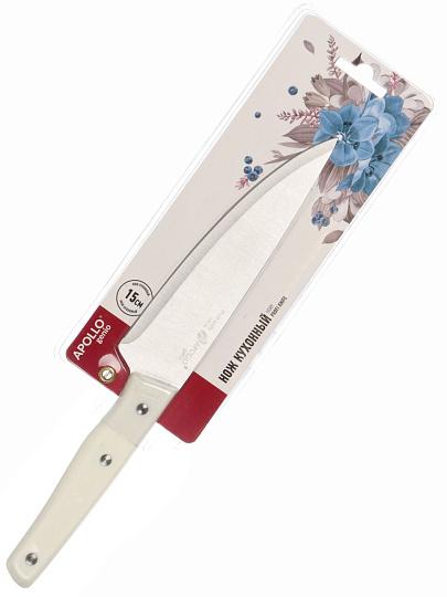 Нож Apollo, Genio Ivory, универсальный, нержавеющая сталь, 15 см, рукоятка пластик, IVR-03