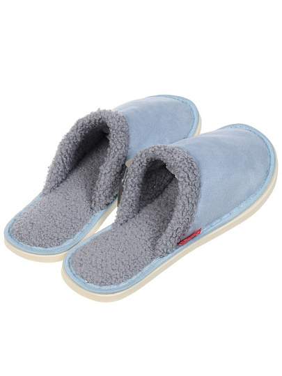 Тапки для женщин, серо-голубые, р. 36-37, закрытые, Forio, 135-22003-Ф-Р