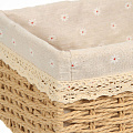 Корзина 30х20х15 см, прямоугольная, плетеная, бумага, бежевая, Y6-6532 - фото 2