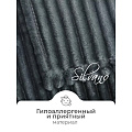 Плед евро, 200х220 см, велсофт, 100% полиэстер, ND Home, Полоски, графит - фото 8