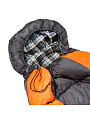 Спальный мешок кокон, 190+30х75 см, -10 °C, 1 слой, оксфорд, полиэстер, хлопок, 400гр/м2, серый - фото 8