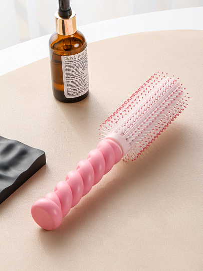 Расческа брашинг, 21.5х5 см, пластик, с фигурной ручкая, A100061