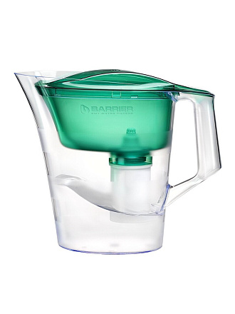 Фильтр-кувшин Барьер, Твист, для холодной воды, 1 ступ, 4 л, зеленый, В172Р00
