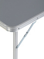 Стол складной 120х60х70 см, 4 стула, прямоугольный, металл, столешница МДФ, серый - фото 5