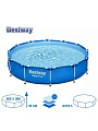 Бассейн каркасный Bestway, 366х76 см, Steel Pro, 56706, 6473 л - фото 5