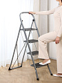 Стремянка 1 секция, 4 ступени, металл, 1.26 м, 150 кг, WK6018-4A - фото 7