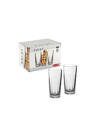 Стакан 330 мл, стекло, 6 шт, Pasabahce, Karat, 52888B