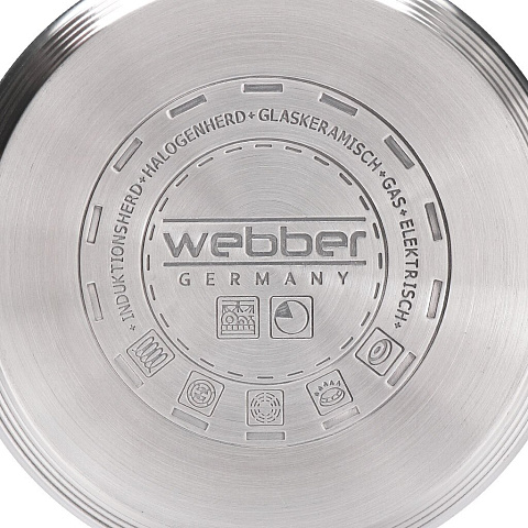 Кастрюля из нержавеющей стали Webber BE-120/2, 2.2 л