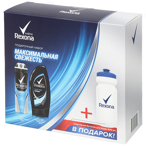 Набор Rexona «Максимальная свежесть» део Кобальт 150мл+гель д/душа лед.свеж. 250мл