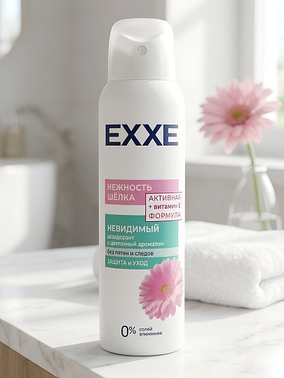 Дезодорант Exxe, Silk effect, Нежность шёлка, для женщин, спрей, 150 мл