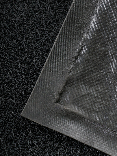 Коврик грязезащитный, 40х60 см, прямоугольный, резина, лапша, черный, Spaghetti, ComeForte, SPM-01