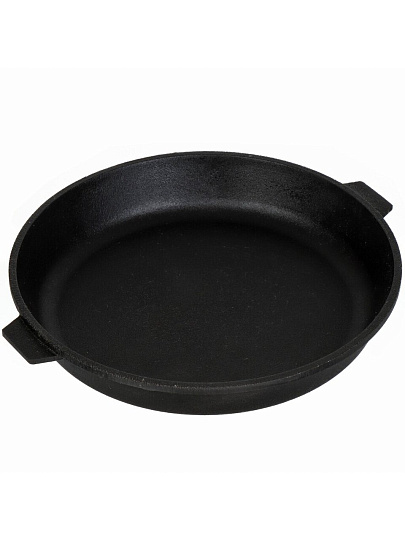 Котел чугун, 5 л, крышка-сковородка чугунная, Камская посуда, к53д