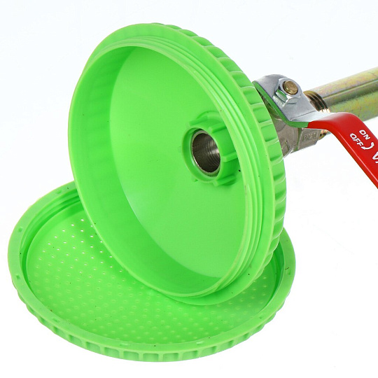 Душ летний 11 см, с металлическим краном, с лейкой