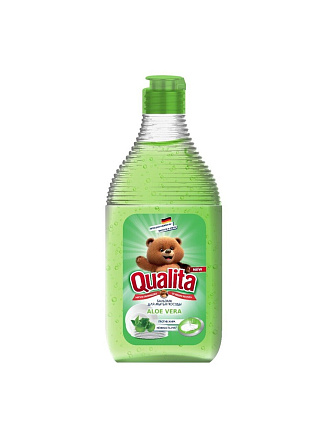 Средство для мытья посуды Qualita, Зеленый чай и алоэ, 500 мл
