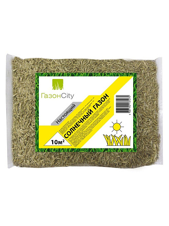 Семена Газон, Настоящий Солнечный, 300 г, пакет, ГазонCity