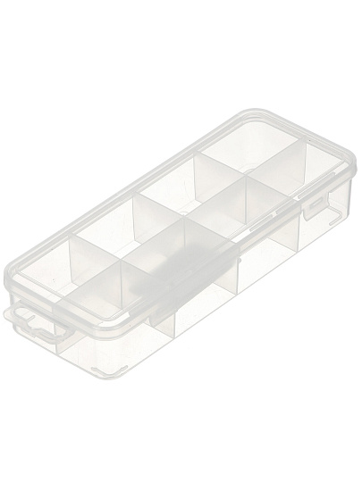 Ящик-органайзер для инструмента, 20х8х3.5 см, пластик, Bartex, 8 ячеек, с подвесом, 27803550512