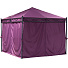 Шатер с москитной сеткой, фиолетовый, 3х3х2.7 м, четырехугольный, усиленный с плотными боковыми шторками, Green Days - фото 2