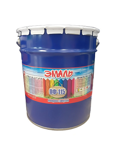 Эмаль Zabor, ПФ-115 Пром, алкидная, глянцевая, черная, 20 кг
