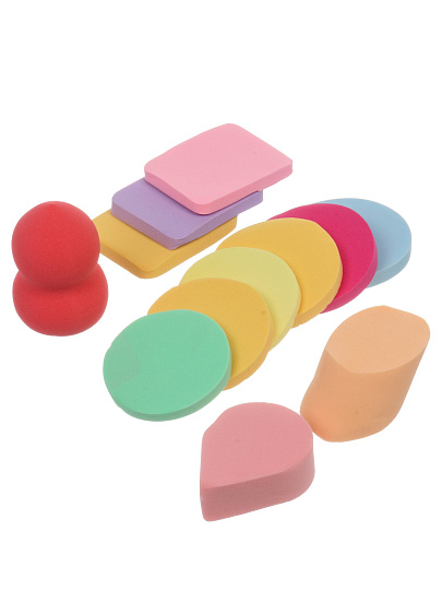 Набор спонжей для макияжа, 12 предметов, в ассортименте, Y4-11515