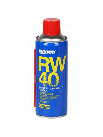 Смазка универсальная, Runway, RW-40, 400 мл, аэрозоль, RW6098