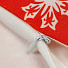Чехол на подушку Снежинки, 100% полиэстер, 45х45 см, красно-белый, T2023-3264 - фото 4