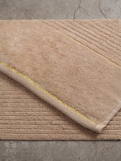 Полотенце банное 70х140 см, 100% хлопок, 500 г/м2, Оксфорд, бежевое, Узбекистан, 5301970140