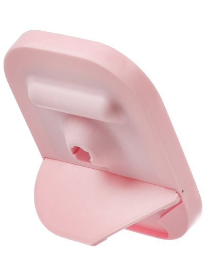 Зеркало настольное, 26.5х19.5х14.4 см, прямоугольное, с подставкой, розовое, Y4-11529