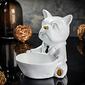 Фигурка декоративная Собака с чашей, 20х20х20 см, Y6-10547