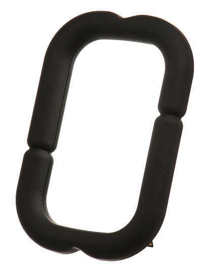 Зеркало настольное, 30х20 см, прямоугольное, кожаная оправа, черное, A070059