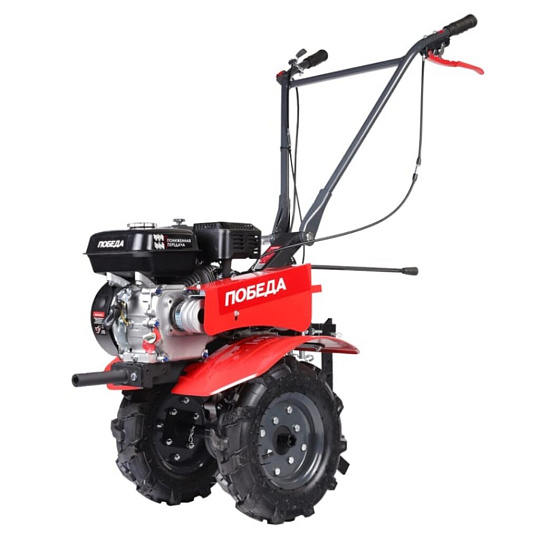 Бензомотоблок Победа, АК 23, четырехтактный, ширина 85 см, глубина 30 см, 7 л.с., скорость 2 вперед, 1 назад, 440107025
