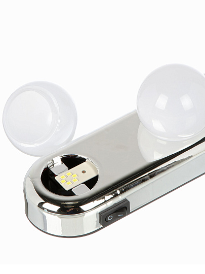 Подсветка для зеркал светодиодная, JazzWay, ML-L04-s, 3 Вт, 6500 К, 160 Лм, IP42, 30х6х6.5 см, серебро, 5036734