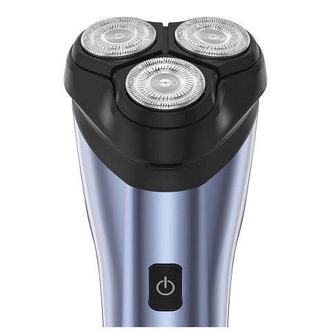 Электробритва аккумуляторная, Polaris, PMR 0613RC wet&dry 4D PRO 5 blades, сухой/влажная, 3 бритвенные головки, 5 лезвий, синий металик, 020885