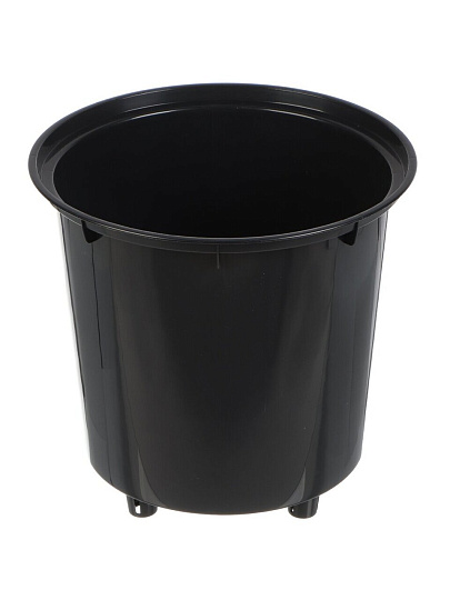 Кашпо пластик, 7.5 л, 26.5х25 см, универсальное, белое, La Decoro, Бархан, КШ-4364