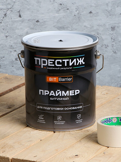 Праймер битумный, Престиж, для наружных работ, 3.5 кг, для подготовки основания