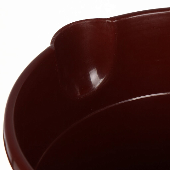 Ведро пластик, 10 л, с крышкой, коричневое, хозяйственное, Sparkplast, IS40018/5