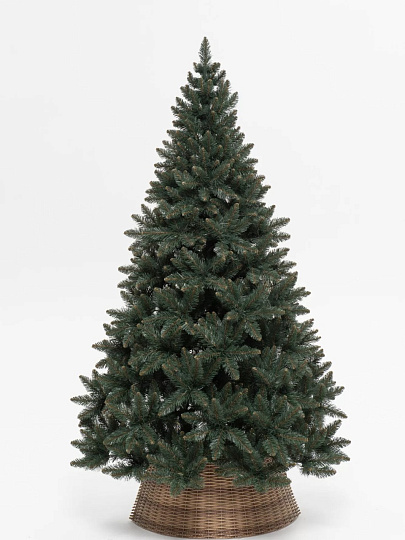 Елка новогодняя напольная, 210 см, Москворецкая, ель, зеленая, хвоя ПВХ пленка, мягкая хвоя, 251180, ЕлкиТорг