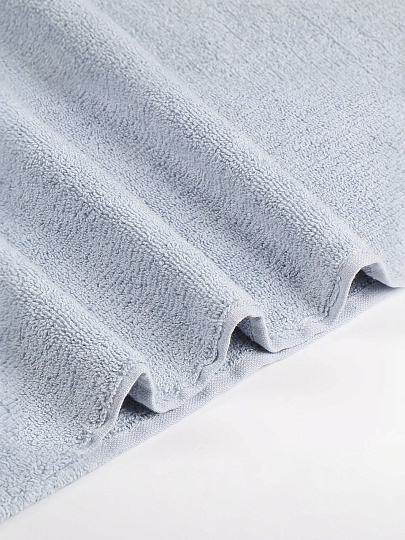 Полотенце банное 70х140 см, 100% хлопок, 500 г/м2, Перо, Silvano, серо-голубое, Узбекистан