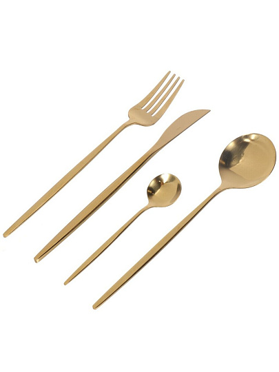 Набор столовых приборов нержавеющая сталь, 4 предмета, подарочная упаковка, Y6-10267