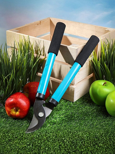 Сучкорез 350 мм, прямого реза, Grandy, рукоятка сталь, резина