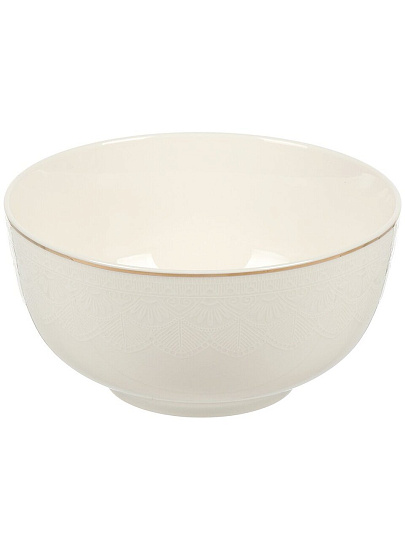 Салатник фарфор, круглый, 14х6 см, White Lace, Fioretta, TDB673